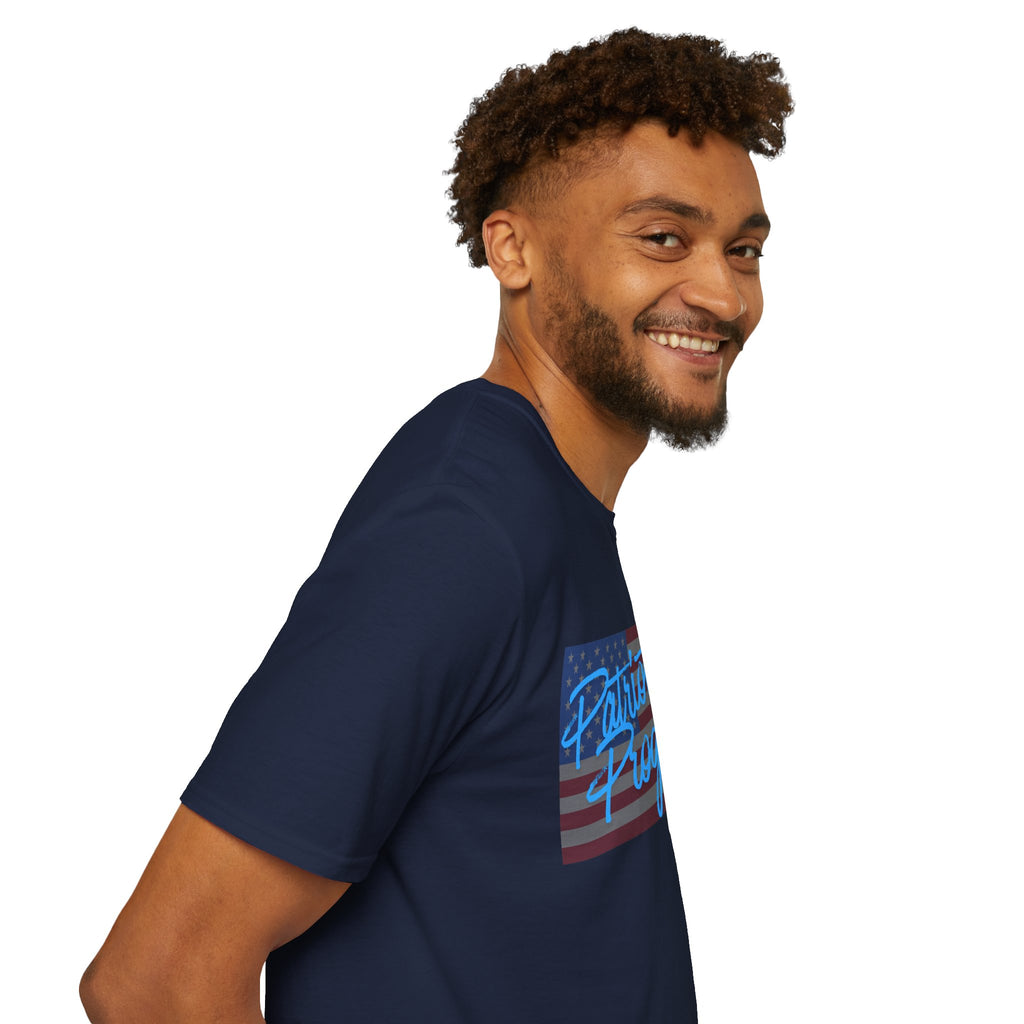 Patriotic Progressive T-Shirt — "Run for Local Government" Back Political Tee
