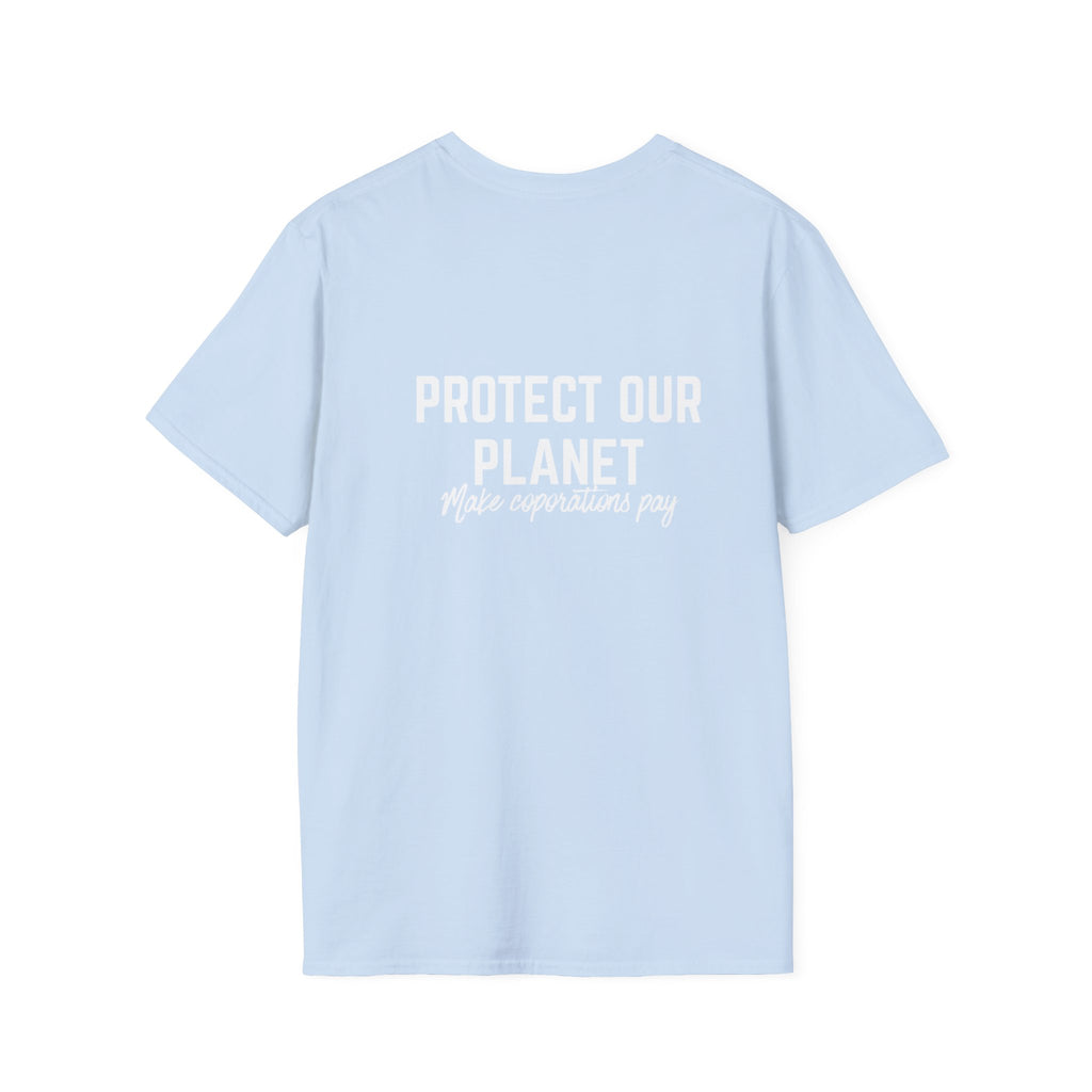 Patriotic Progressive T-Shirt — “Protect Our Planet” Environmental Activist Tee