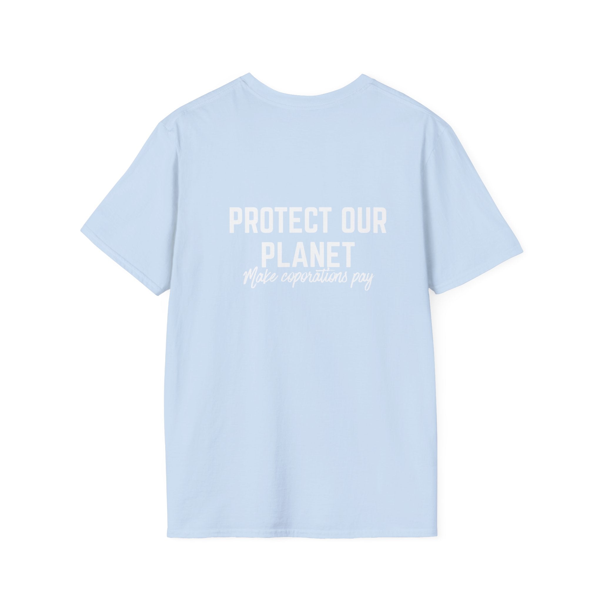 Patriotic Progressive T-Shirt — “Protect Our Planet” Environmental Activist Tee