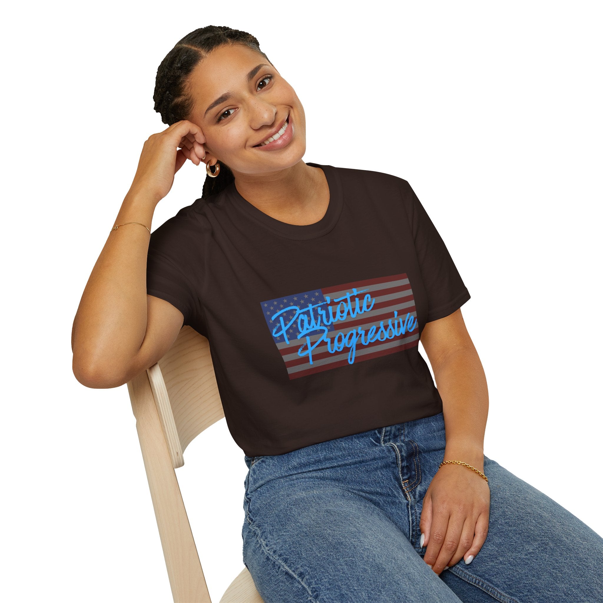 Patriotic Progressive T-Shirt — “Protect Our Planet” Environmental Activist Tee