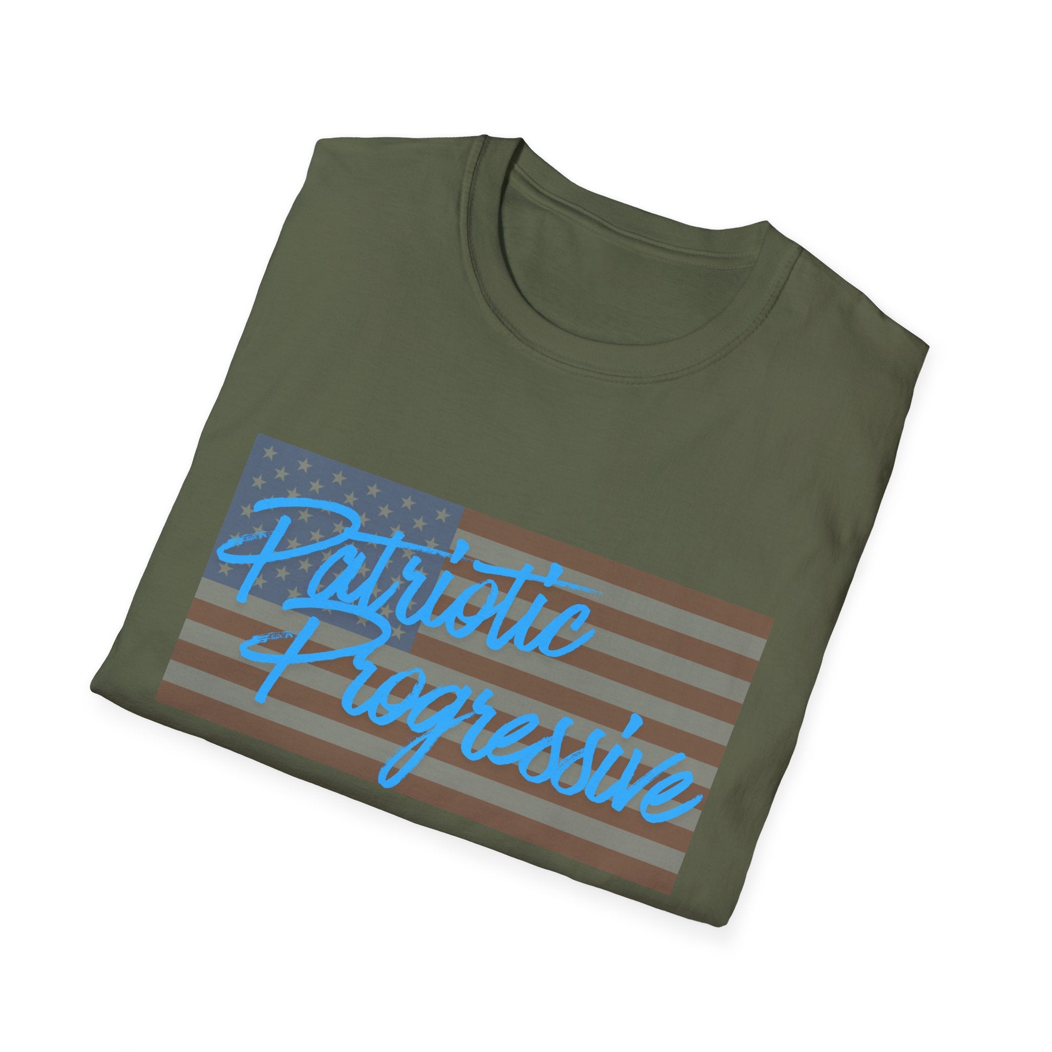 Patriotic Progressive / Armed Leftists Graphic T‑Shirt – Pro‑Gun Control Progressive Political Tee