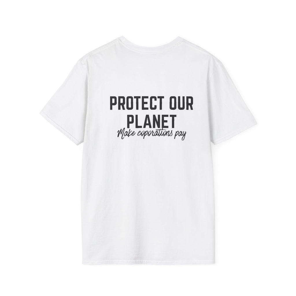Patriotic Progressive T-Shirt — “Protect Our Planet” Environmental Activist Tee