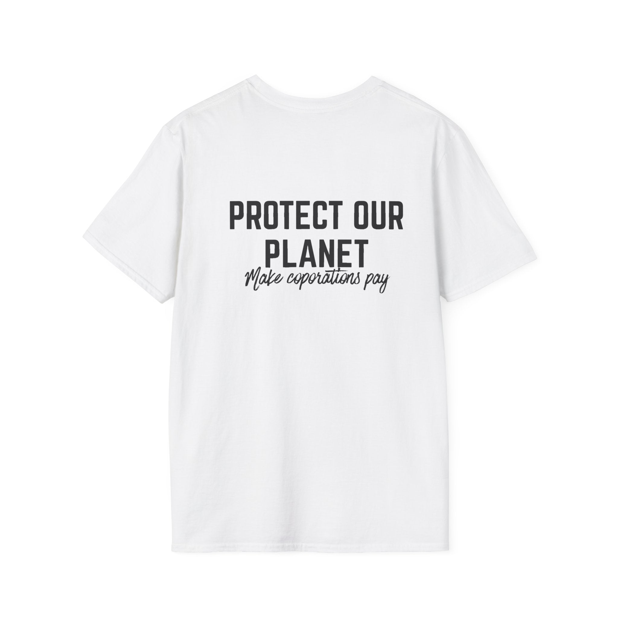 Patriotic Progressive T-Shirt — “Protect Our Planet” Environmental Activist Tee