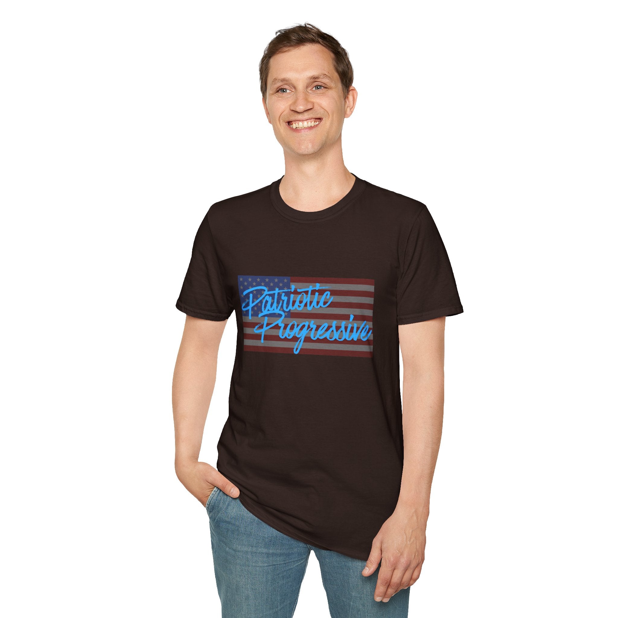 Patriotic Progressive T-Shirt — “Protect Our Planet” Environmental Activist Tee