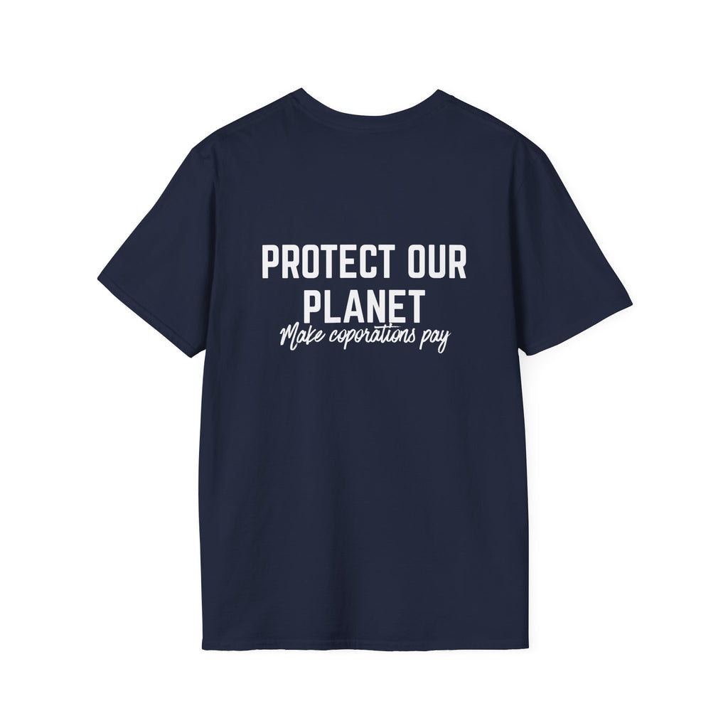 Patriotic Progressive T-Shirt — “Protect Our Planet” Environmental Activist Tee