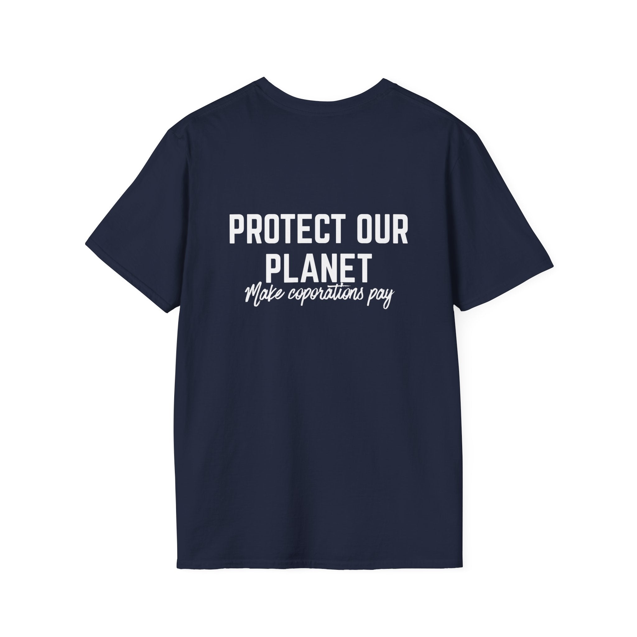 Patriotic Progressive T-Shirt — “Protect Our Planet” Environmental Activist Tee