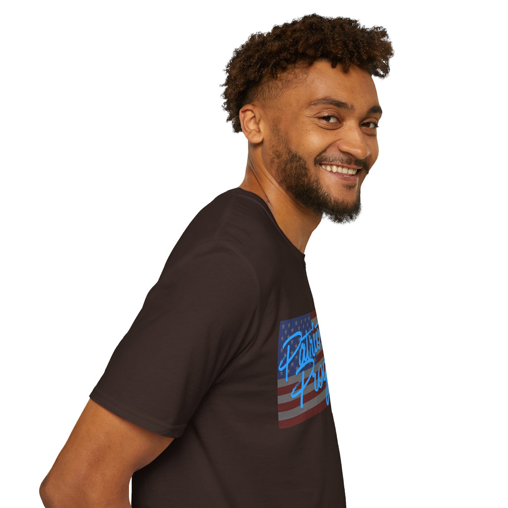 Patriotic Progressive T-Shirt — "Run for Local Government" Back Political Tee