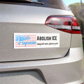 Abolish ICE Patriotic Progressive Car Magnet – "Immigrants Make America Great" Bumper Sticker Magnet