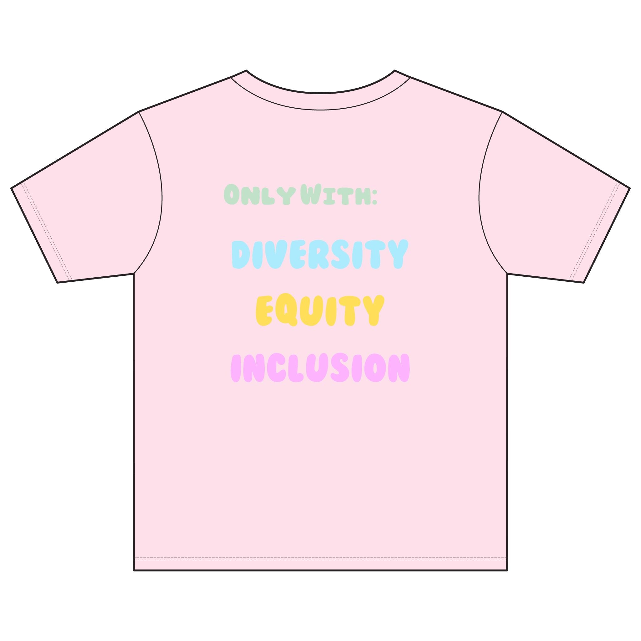 Kids "Brighter Days Ahead" Tee — Diversity, Equity & Inclusion Pastel Youth T-Shirt