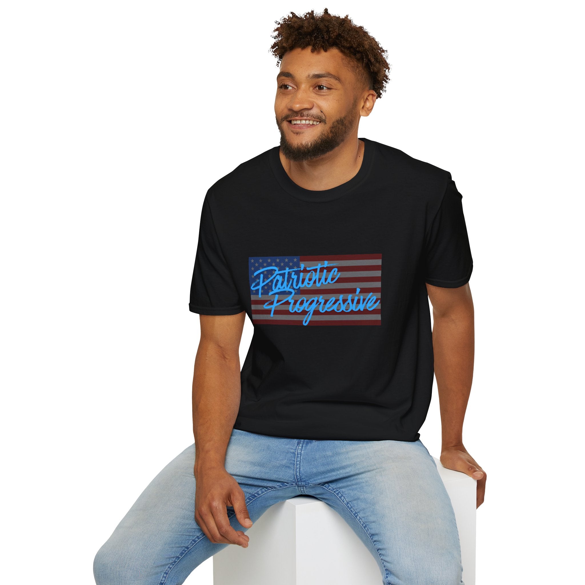 Patriotic Progressive T-Shirt — “Protect Our Planet” Environmental Activist Tee