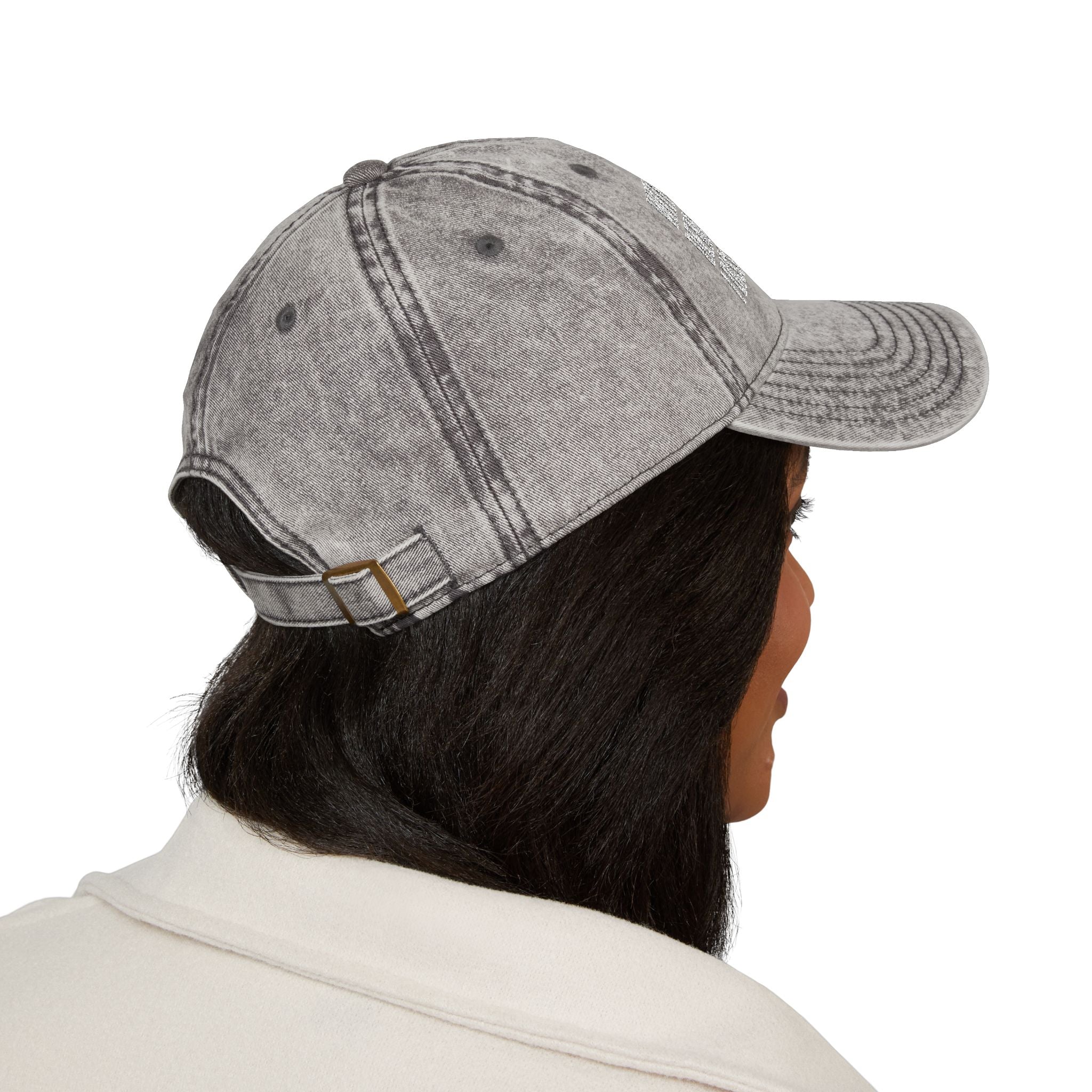 Embroidered Vintage Cap — "With Fear for Our Democracy, I Dissent"