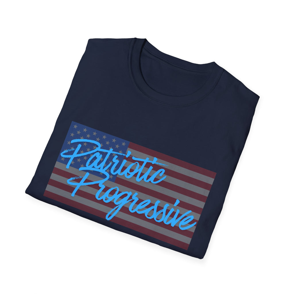 Patriotic Progressive / Armed Leftists Graphic T‑Shirt – Pro‑Gun Control Progressive Political Tee
