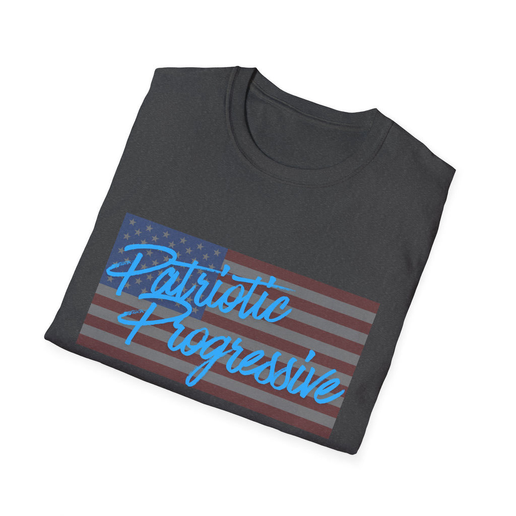 Patriotic Progressive / Armed Leftists Graphic T‑Shirt – Pro‑Gun Control Progressive Political Tee