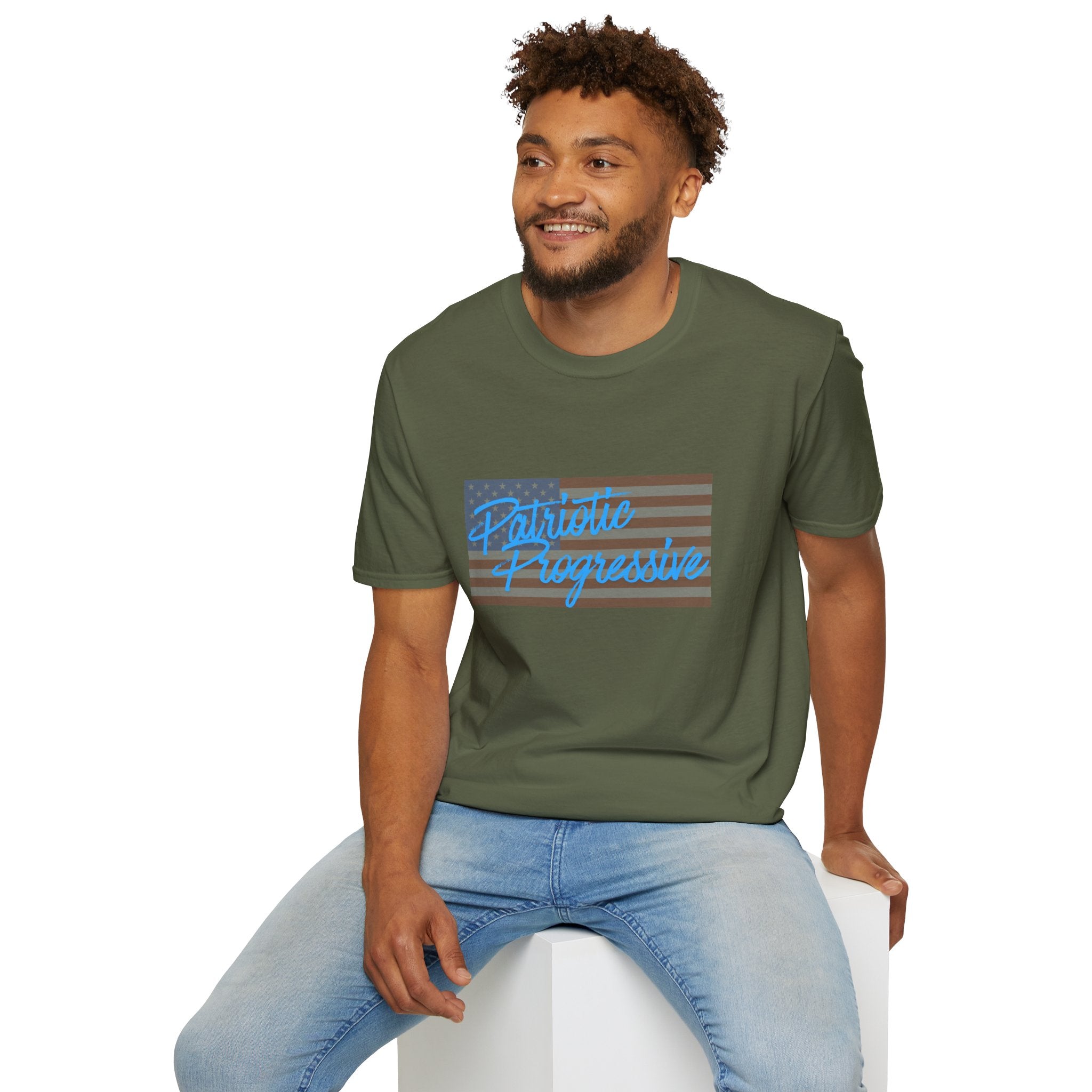 Patriotic Progressive T-Shirt — “Protect Our Planet” Environmental Activist Tee