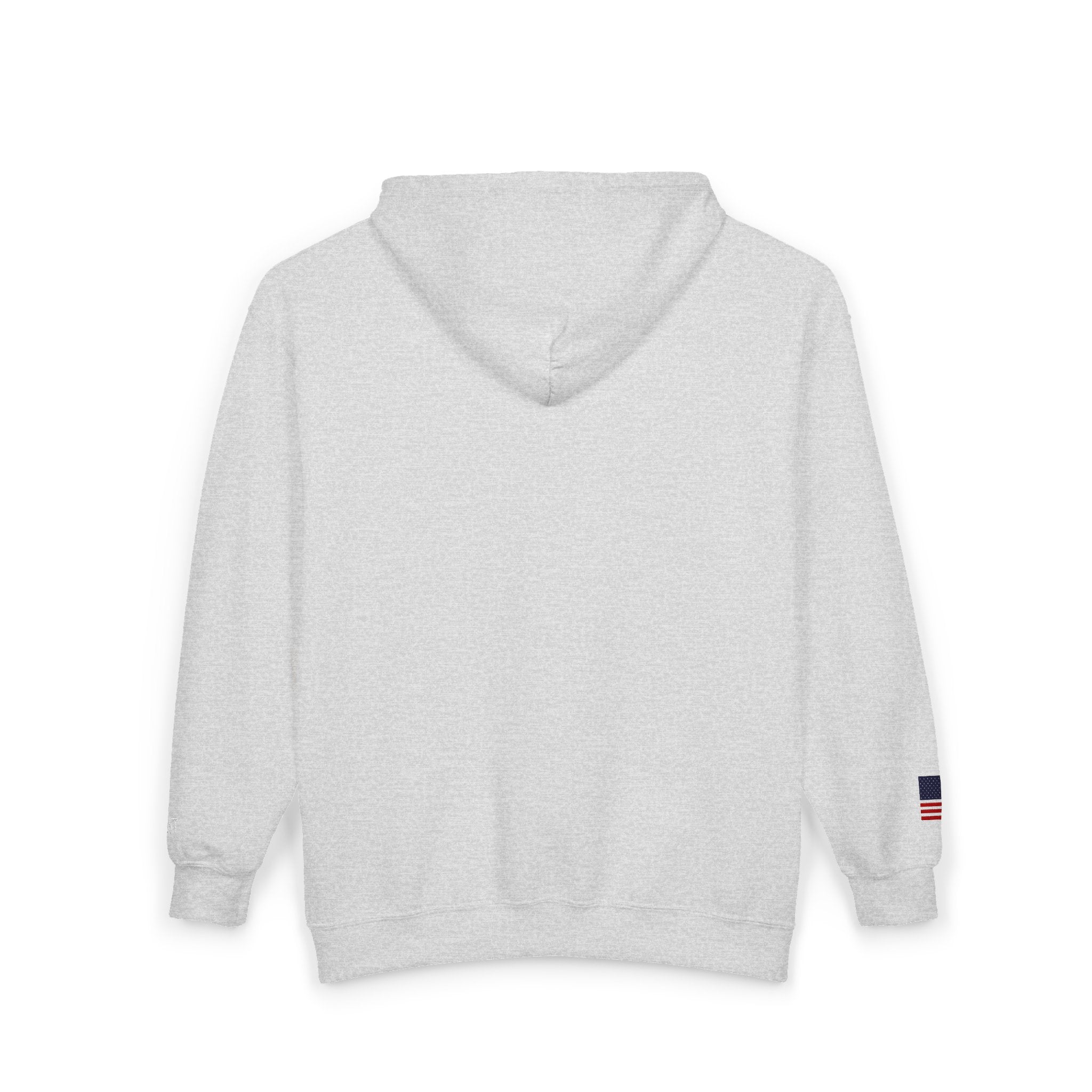 Embroidered Zip Hoodie — "Radical Leftist Scum" Full-Zip Sweatshirt, with "I Dissent" on left wrist