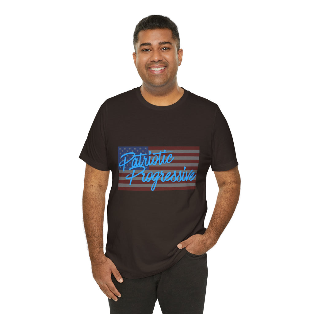 Patriotic Progressive Tee — "We Have More In Common Than You Think, Leftists Love This Country Too" Graphic T-Shirt