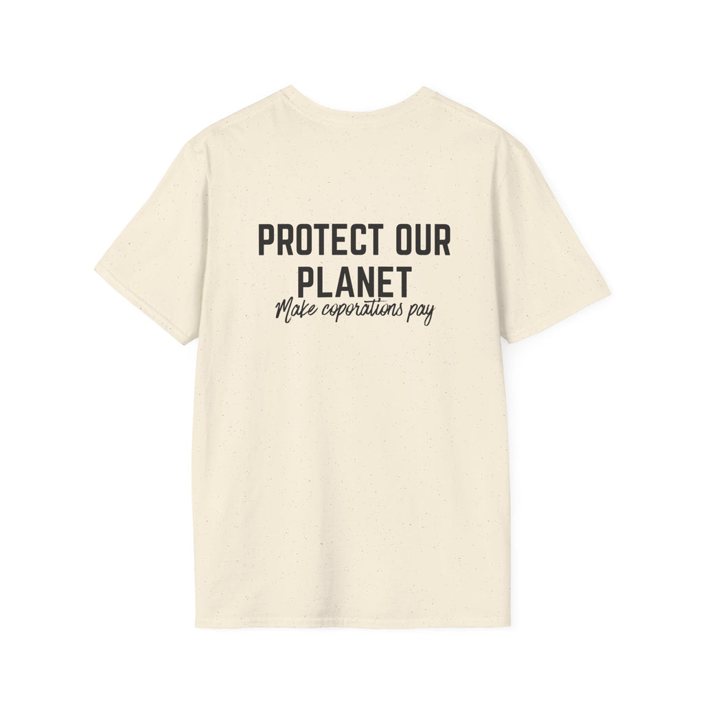 Patriotic Progressive T-Shirt — “Protect Our Planet” Environmental Activist Tee