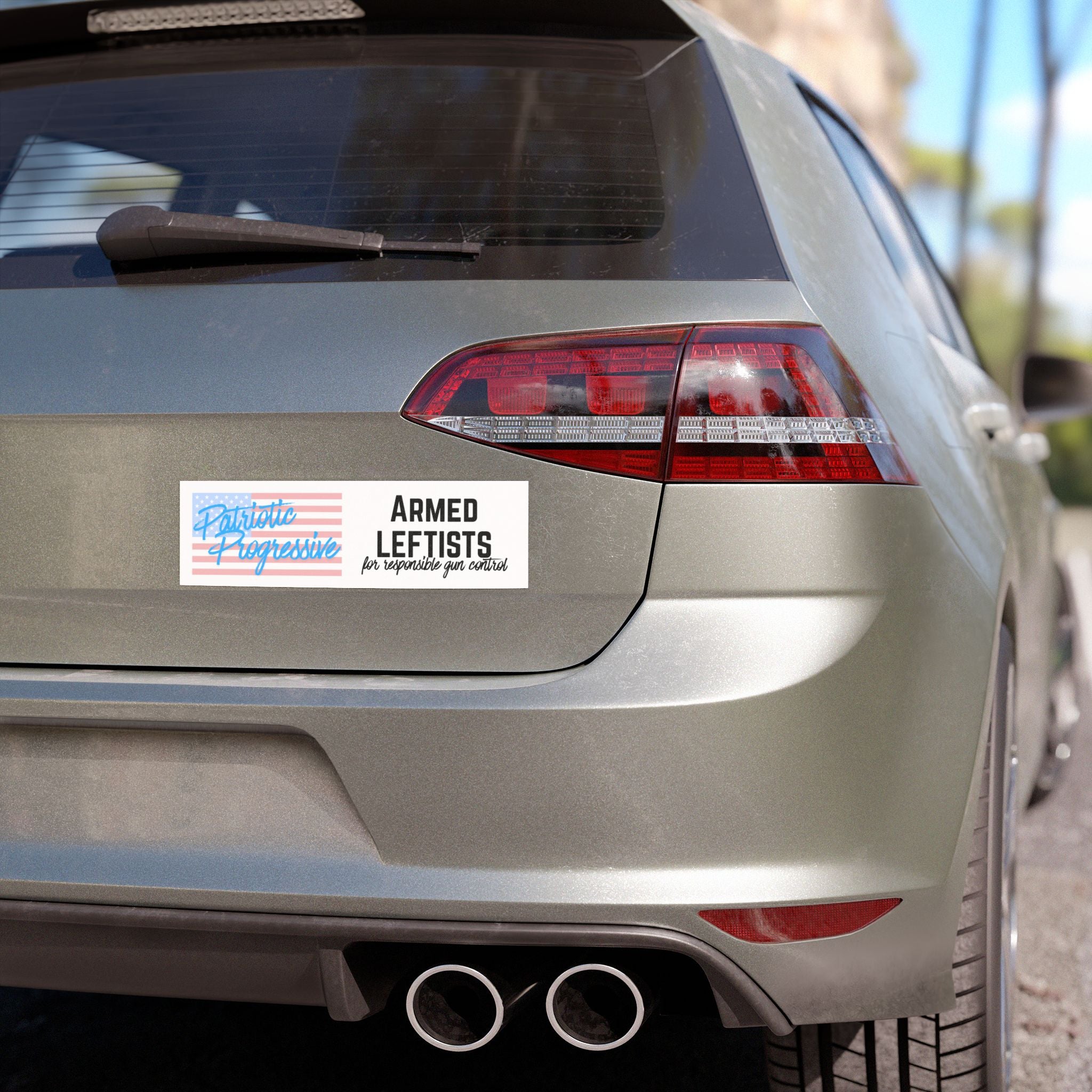 Armed Leftist Bumper Sticker Magnet