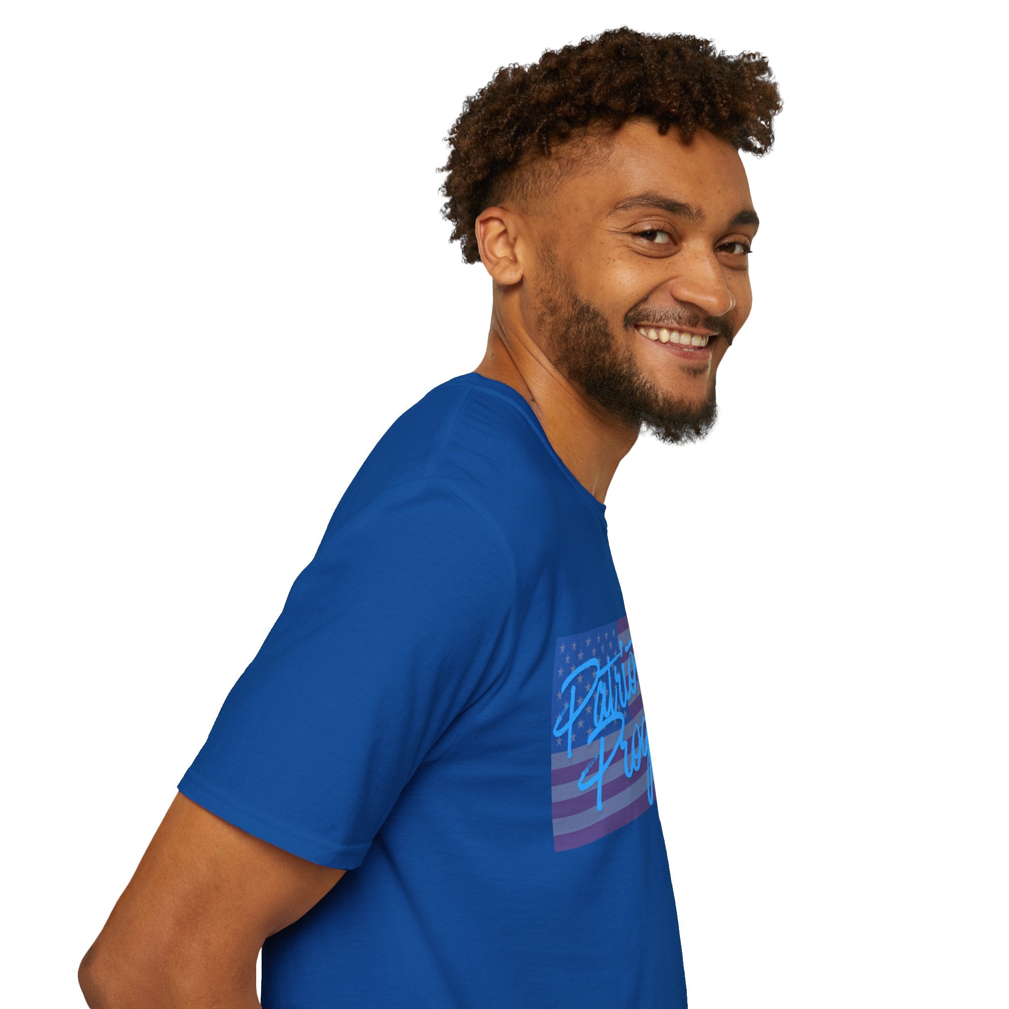 Patriotic Progressive T-Shirt — "Run for Local Government" Back Political Tee
