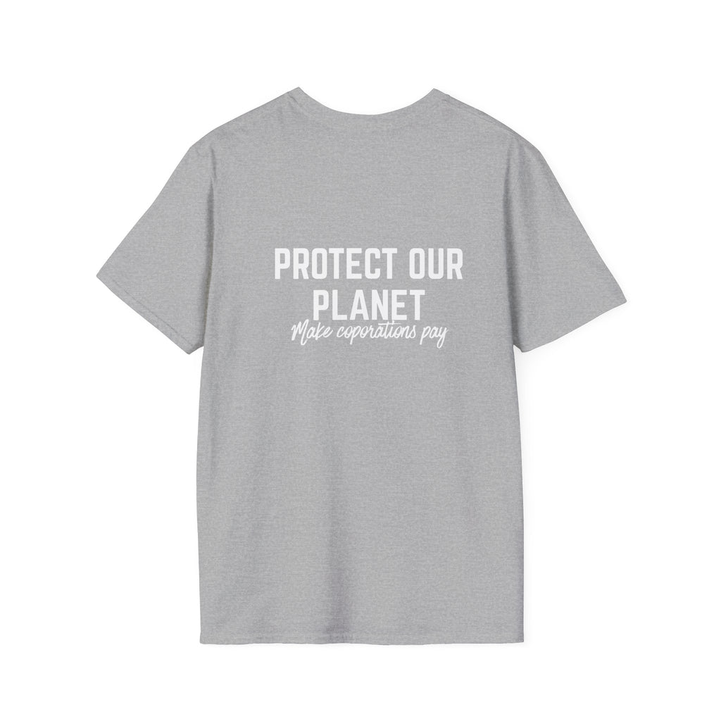 Patriotic Progressive T-Shirt — “Protect Our Planet” Environmental Activist Tee