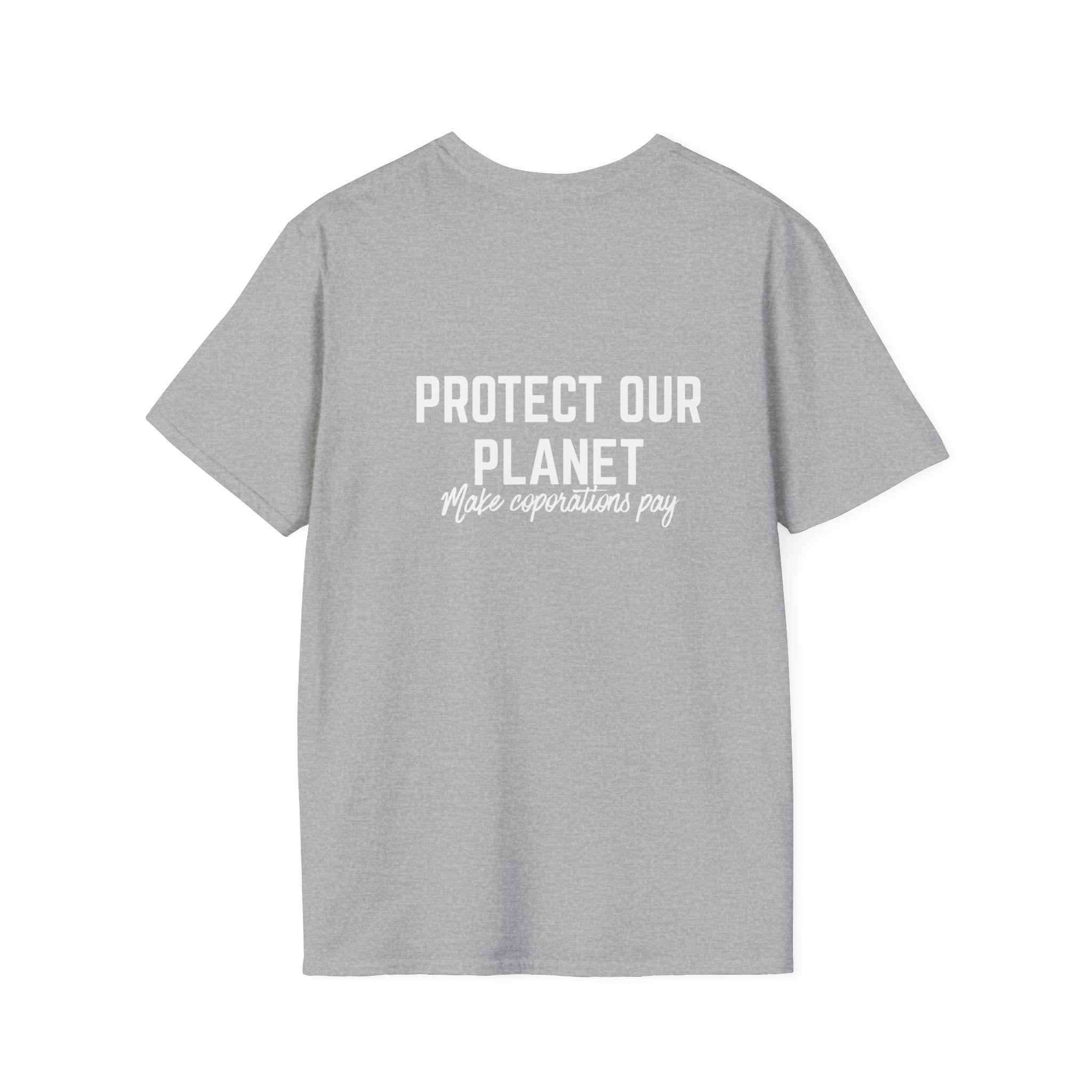 Patriotic Progressive T-Shirt — “Protect Our Planet” Environmental Activist Tee