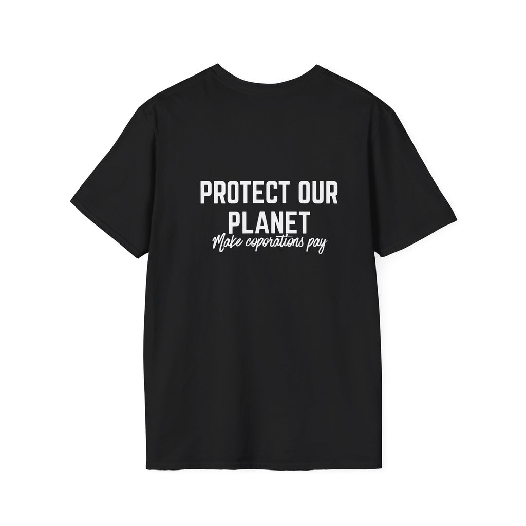 Patriotic Progressive T-Shirt — “Protect Our Planet” Environmental Activist Tee