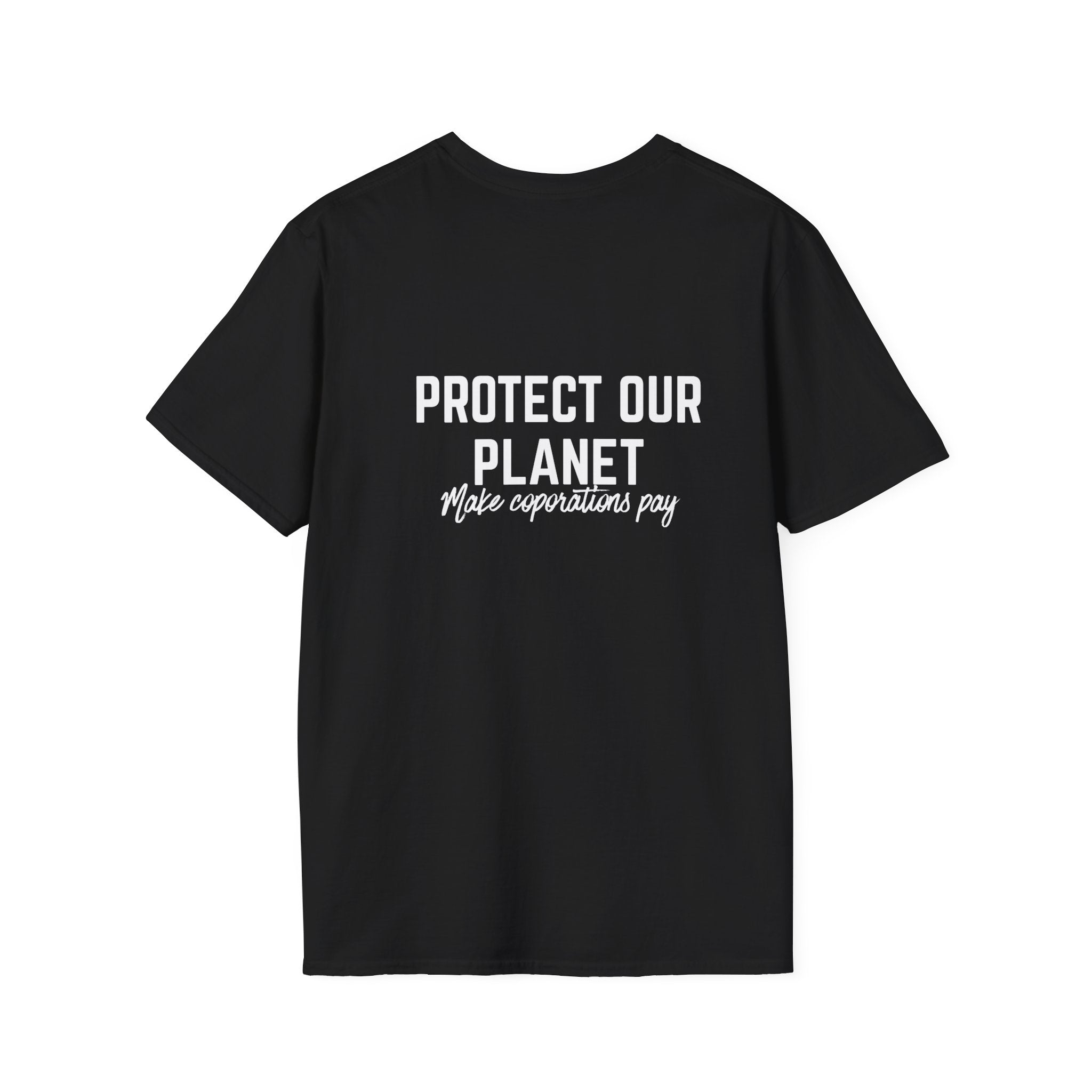 Patriotic Progressive T-Shirt — “Protect Our Planet” Environmental Activist Tee