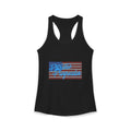 Women's Ideal Racerback Tank- "Patriotic Progressive We share more values than you think! Leftists Love This Country Too!"
