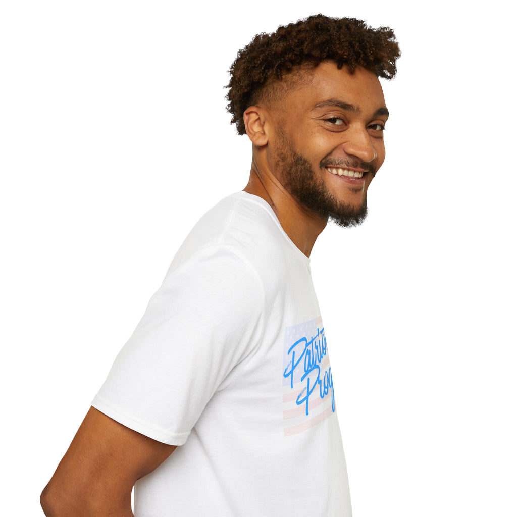 Patriotic Progressive T-Shirt — "Run for Local Government" Back Political Tee