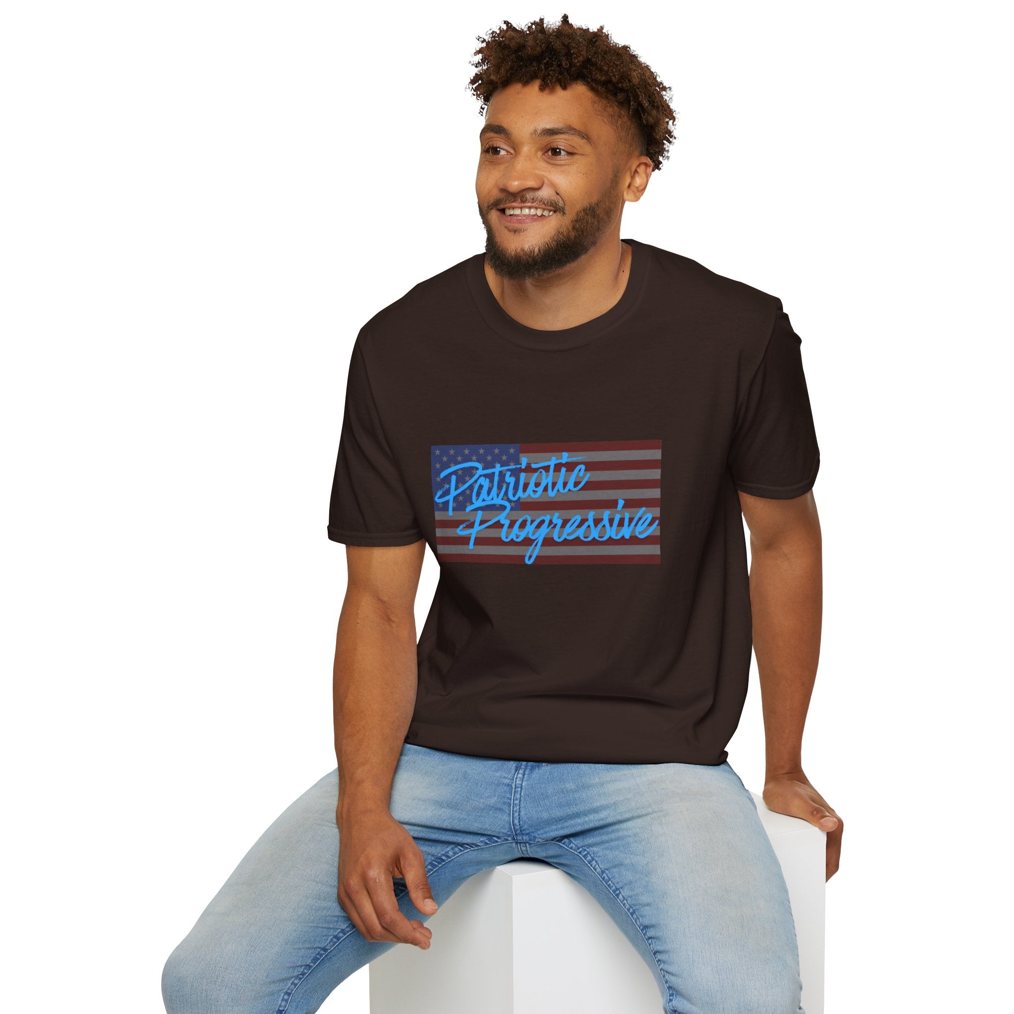 Patriotic Progressive T-Shirt — “Protect Our Planet” Environmental Activist Tee
