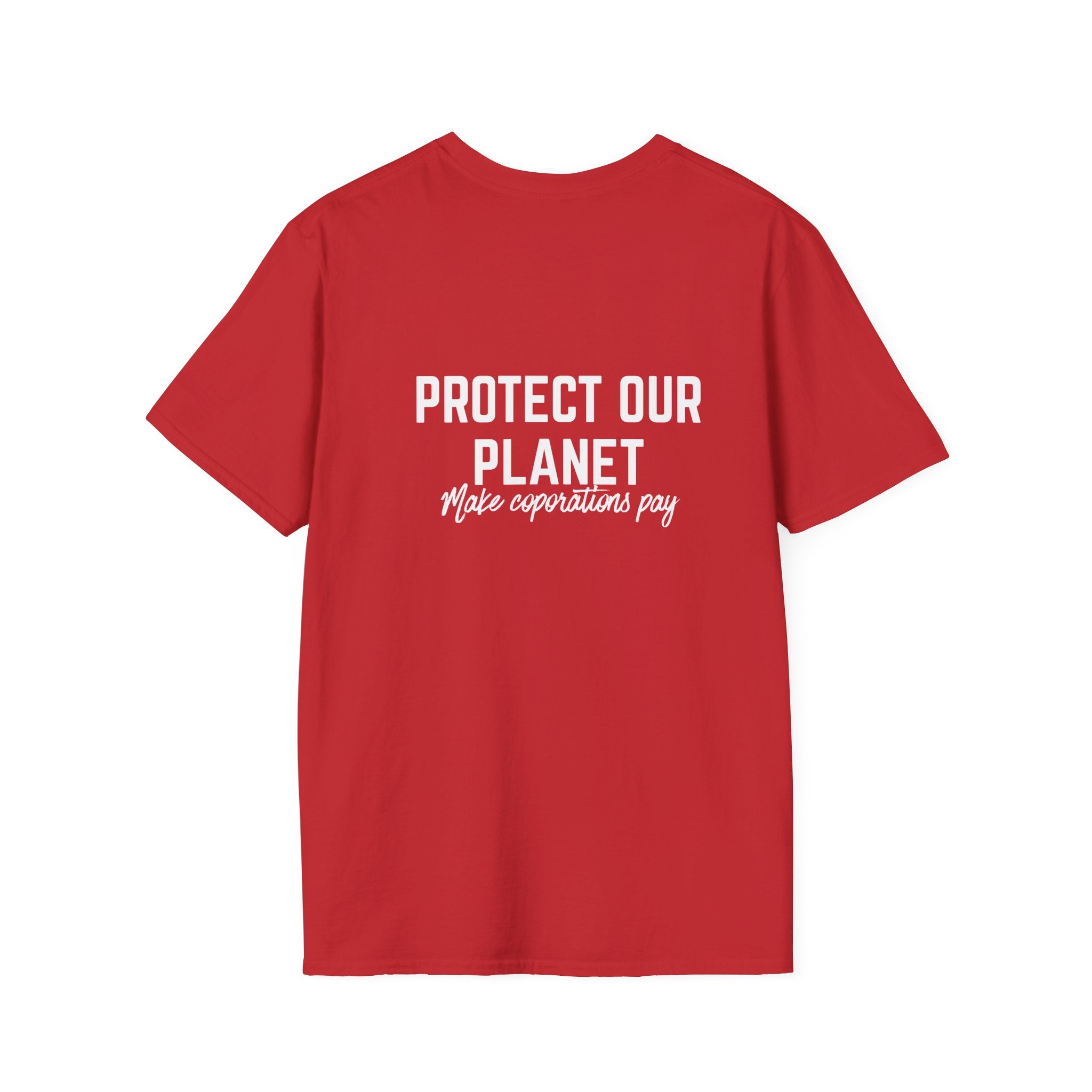 Patriotic Progressive T-Shirt — “Protect Our Planet” Environmental Activist Tee