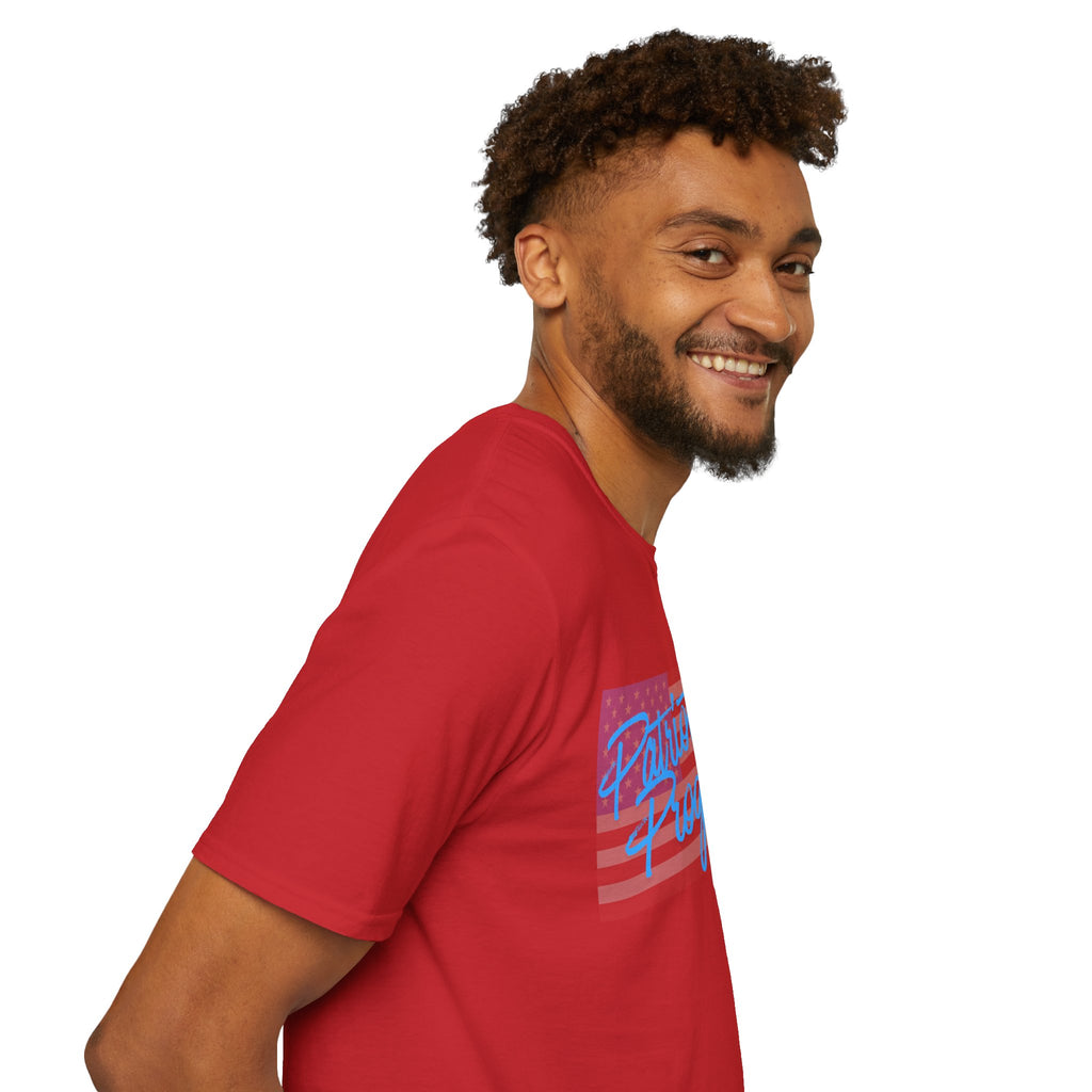 Patriotic Progressive T-Shirt — "Run for Local Government" Back Political Tee