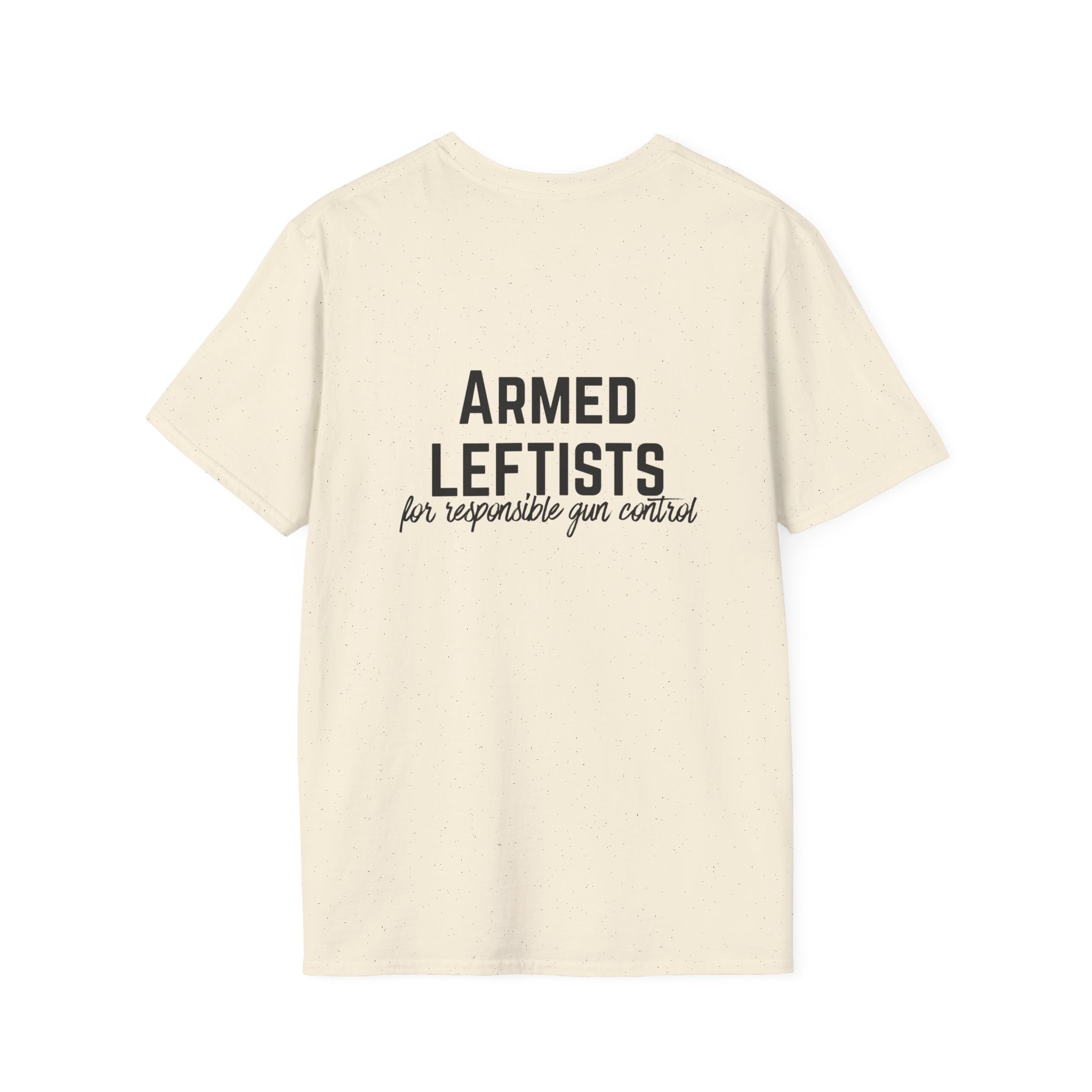 Patriotic Progressive / Armed Leftists Graphic T‑Shirt – Pro‑Gun Control Progressive Political Tee