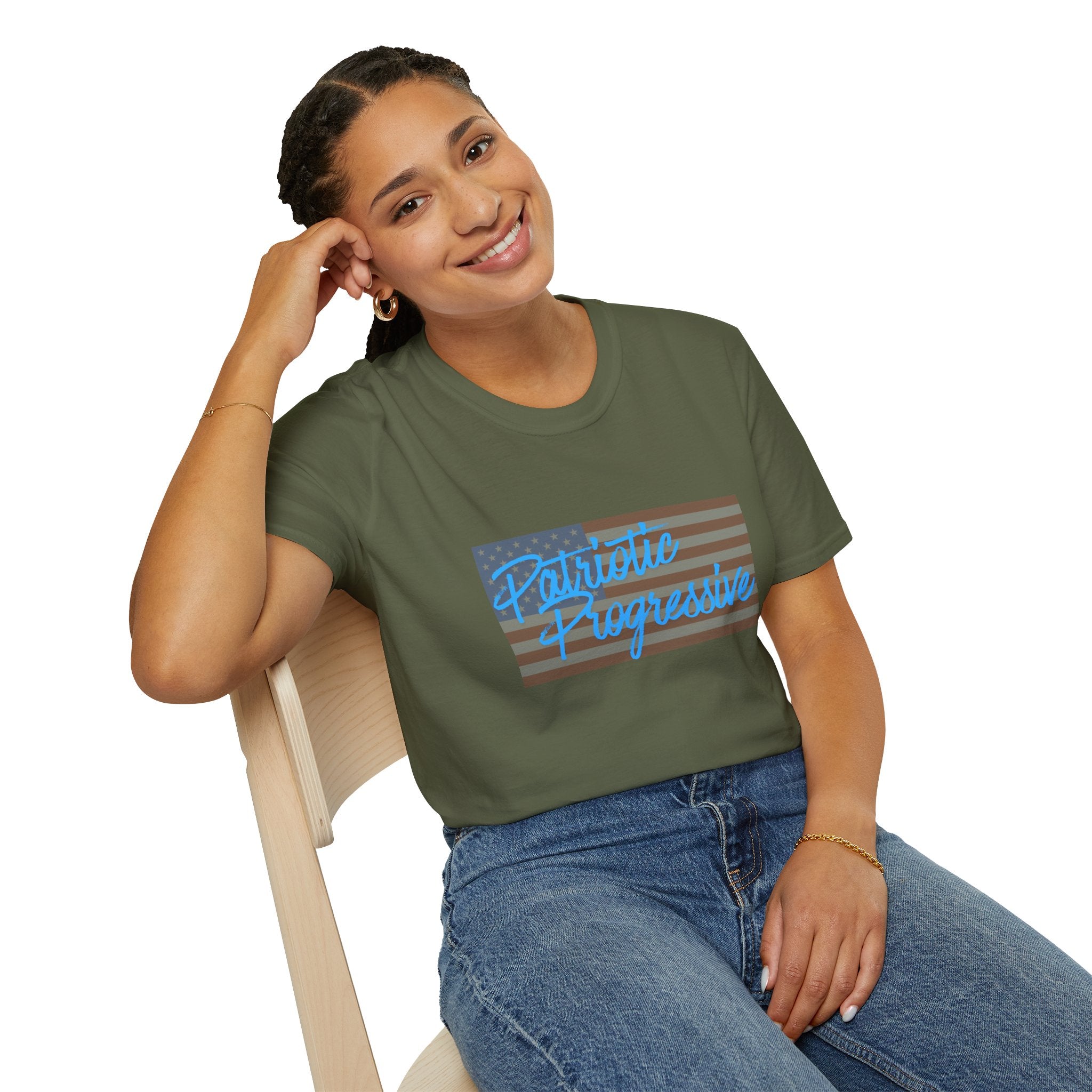 Patriotic Progressive T-Shirt — “Protect Our Planet” Environmental Activist Tee