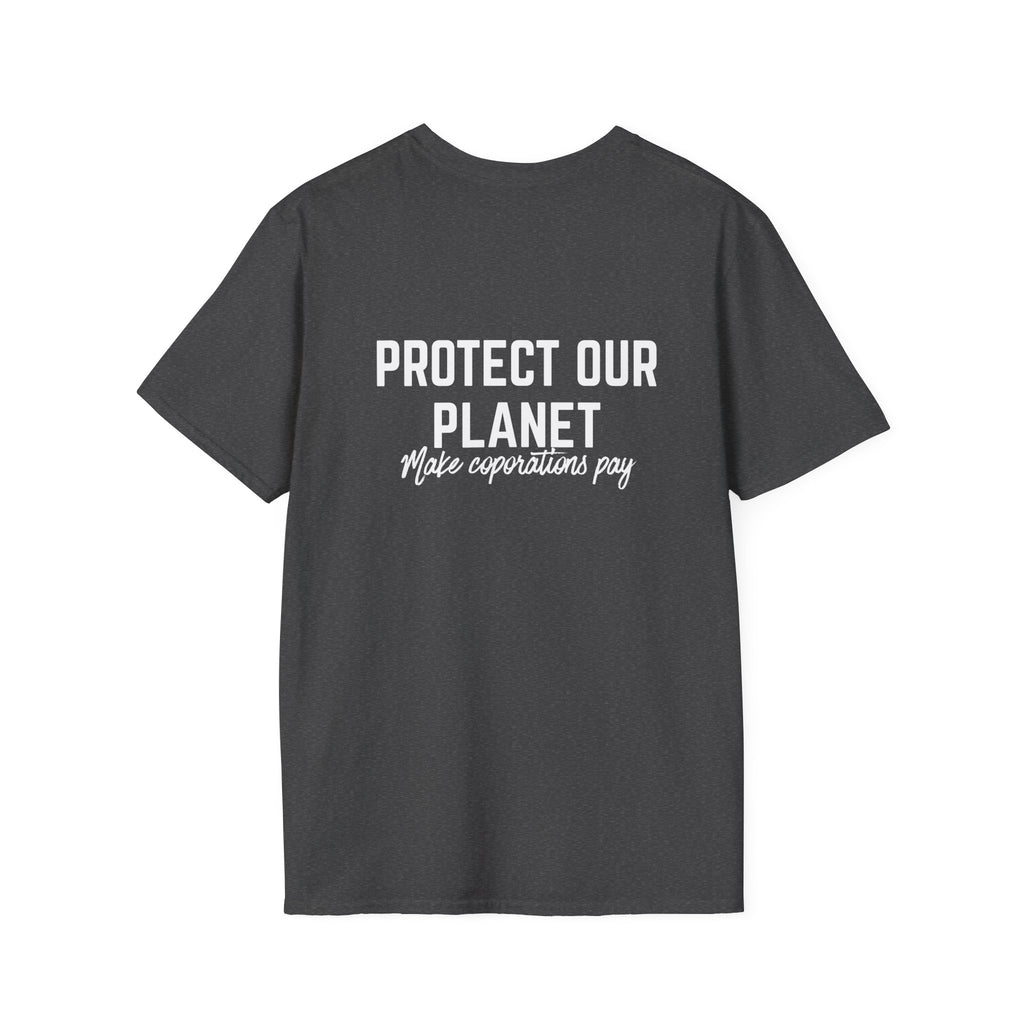 Patriotic Progressive T-Shirt — “Protect Our Planet” Environmental Activist Tee