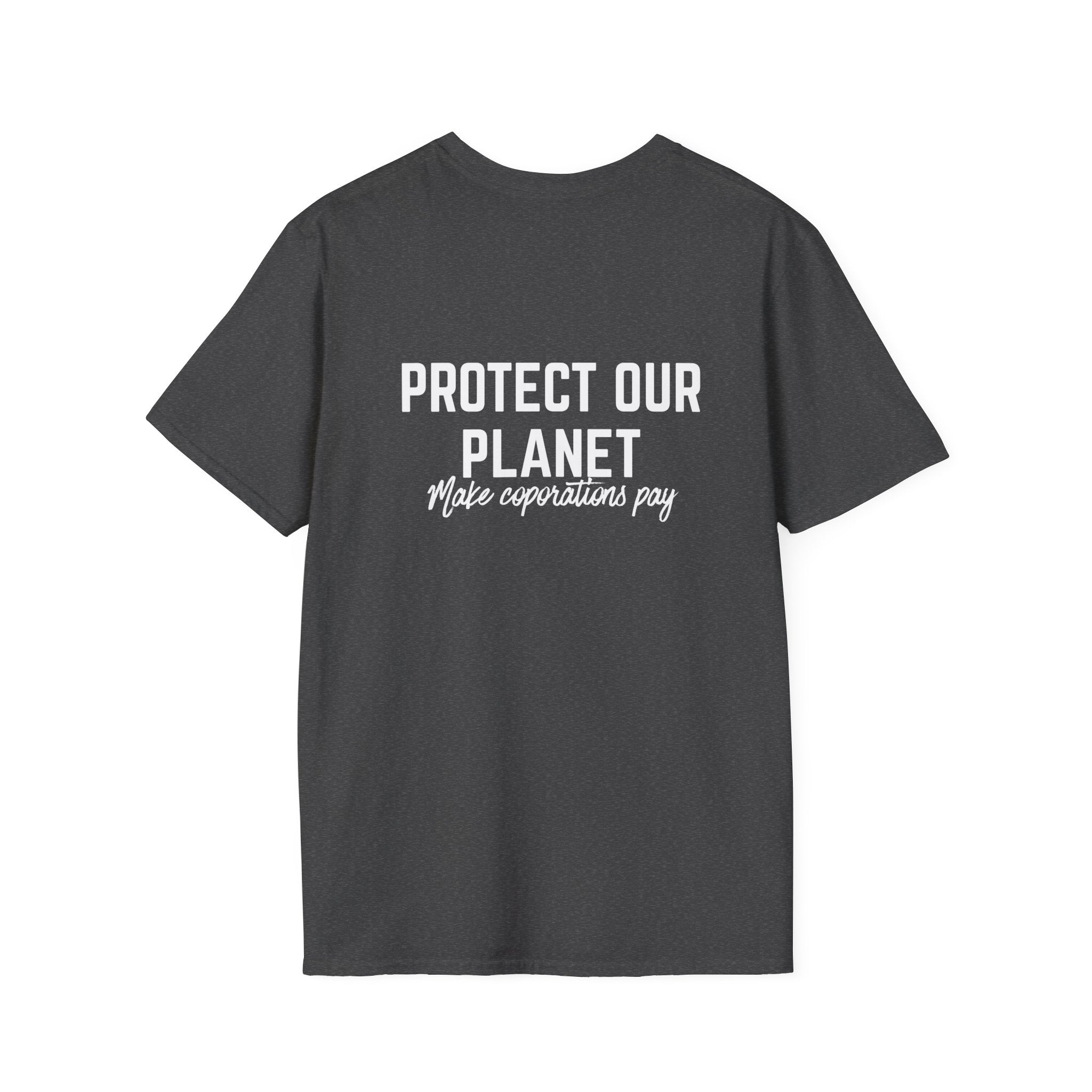 Patriotic Progressive T-Shirt — “Protect Our Planet” Environmental Activist Tee